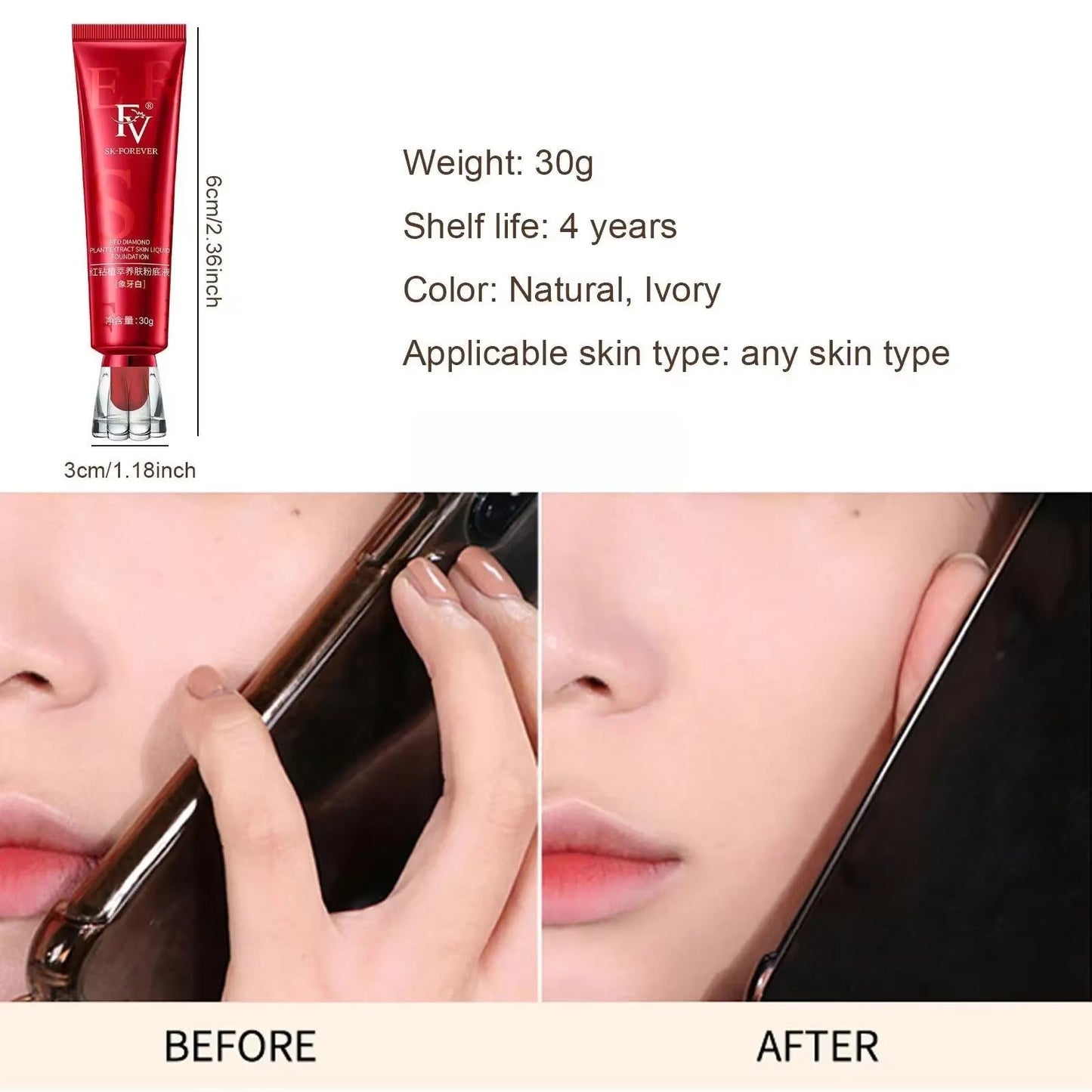 FV SK FOREVER (Waterproof Foundation) – Skin Friendly and Long Lasting Formula