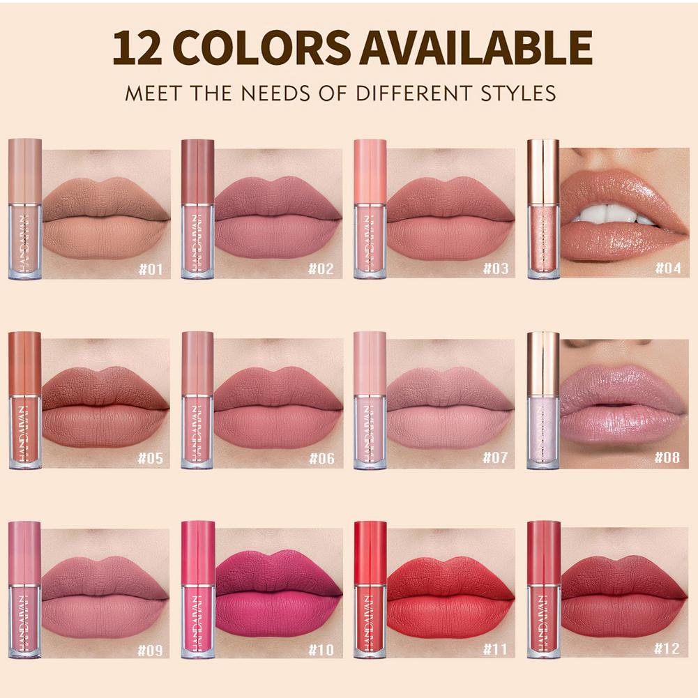 HANDAIYAN 12 pcs Matte Liquid Lipstick Box